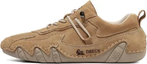 Classic Italian Handmade Suede Anti-Slip Sneakers with Elastic Band for Womens Slip-on Outdoor Non Slip Low Top Hiking Sport Walking Casual Beck Shoes