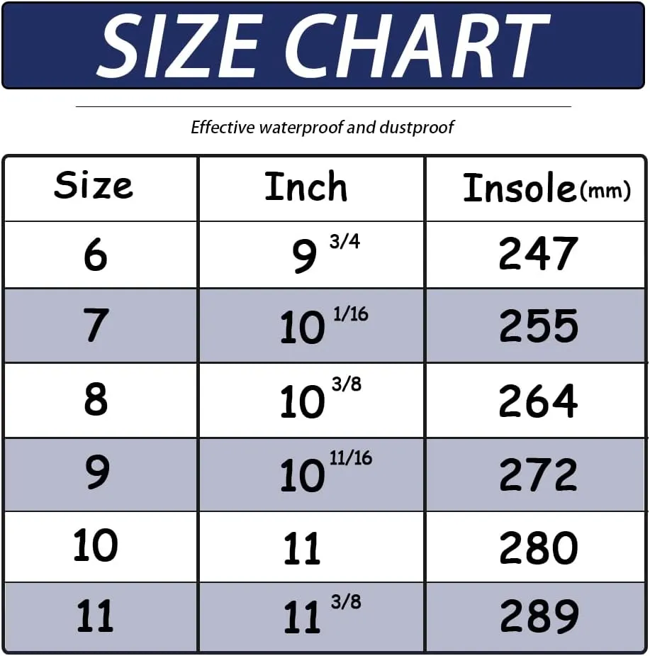 CNSBOR Women's Mid Calf Rain Boots Waterproof Easy on Rubber Outdoor Mud Working Garden Shoes for Lady,Size 6-11