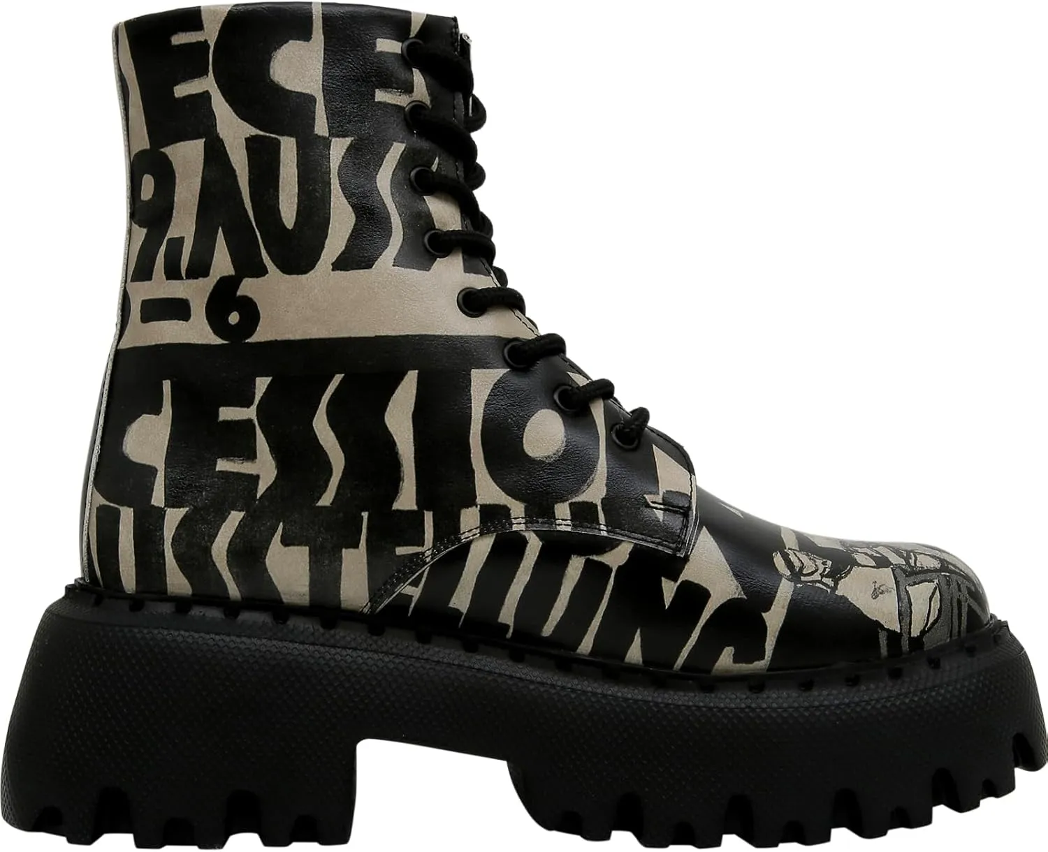 Combat Boots for Women - Vegan Leather and Handmade Platform Boots For Women