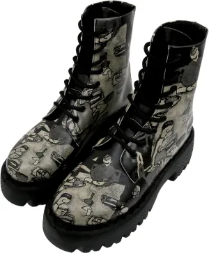 Combat Boots for Women - Vegan Leather and Handmade Platform Boots For Women