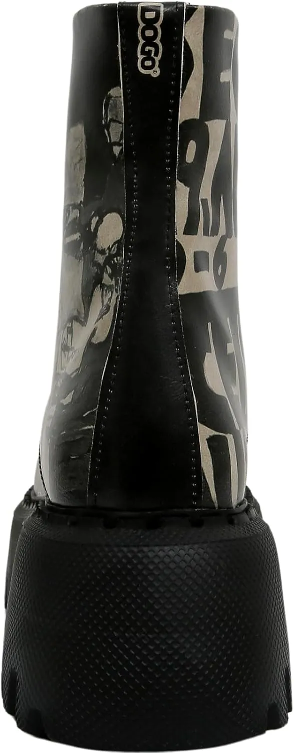 Combat Boots for Women - Vegan Leather and Handmade Platform Boots For Women