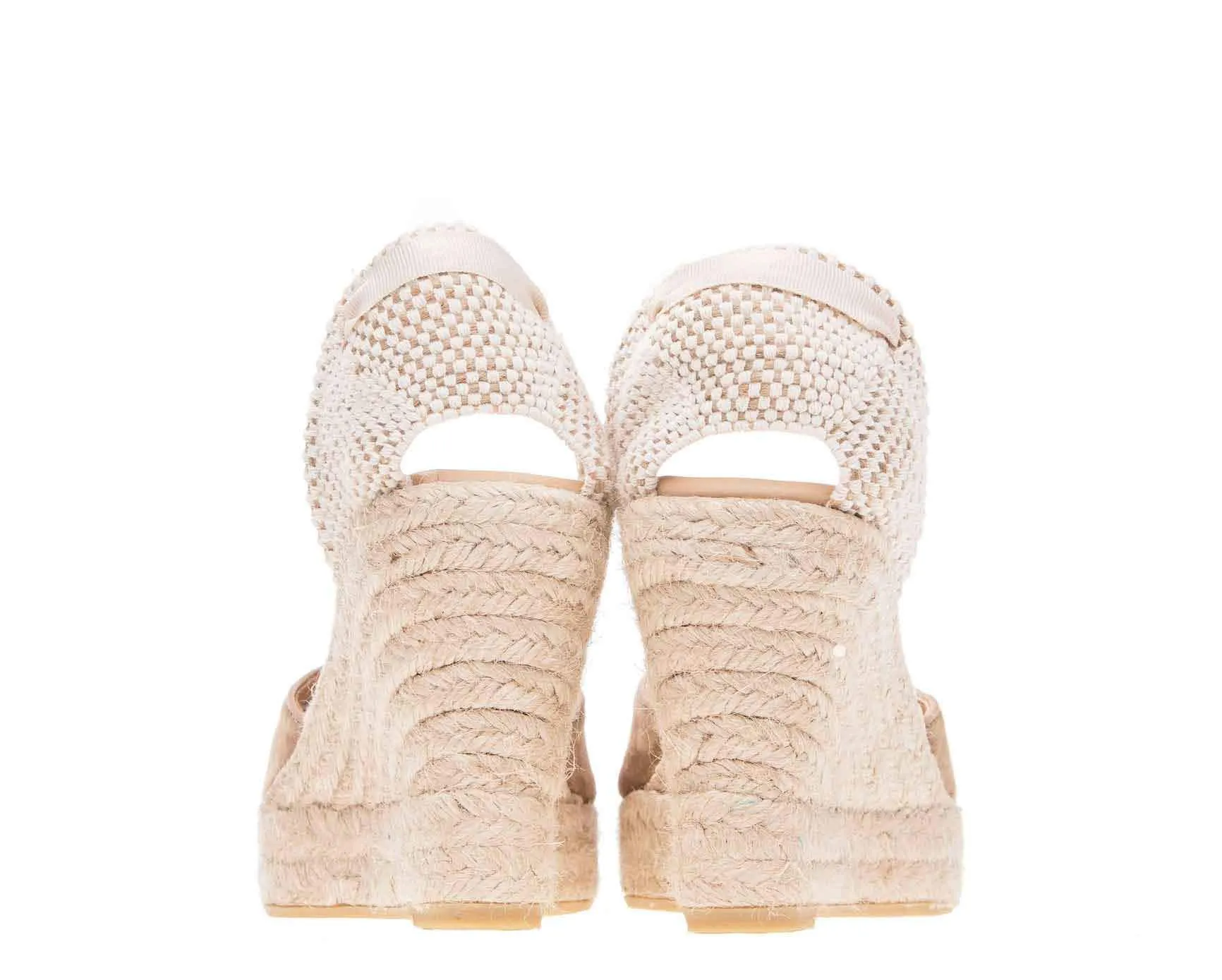 Compatible Sandals - - Taupe Cross-border shipping Hamptons Vintage Wedge