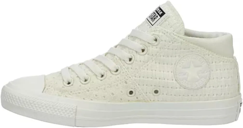 Converse Unisex Chuck Taylor All Star Madison Mid Top Canvas Sneaker - Lace up Closure Style - Egret/Pink Solstice