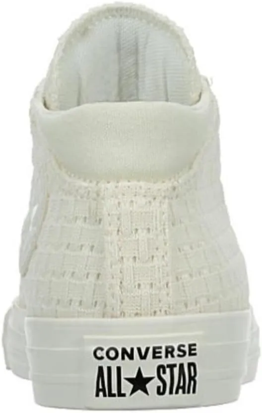 Converse Unisex Chuck Taylor All Star Madison Mid Top Canvas Sneaker - Lace up Closure Style - Egret/Pink Solstice
