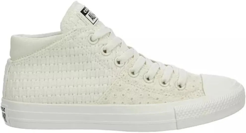 Converse Unisex Chuck Taylor All Star Madison Mid Top Canvas Sneaker - Lace up Closure Style - Egret/Pink Solstice
