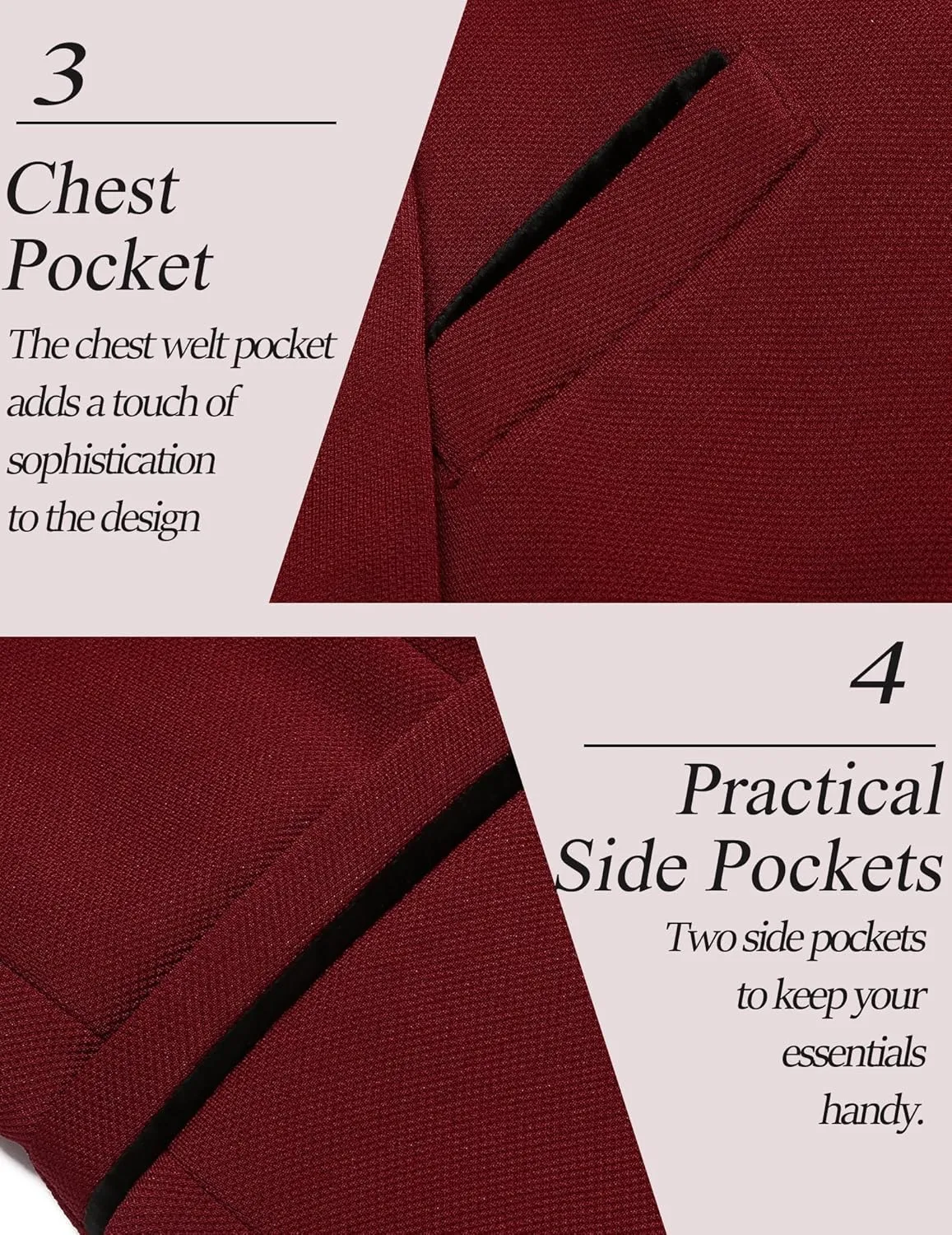 COOFANDY Men's Casual Blazer Jacket Slim Fit Sports Coat Business Suit Jackets One Button
