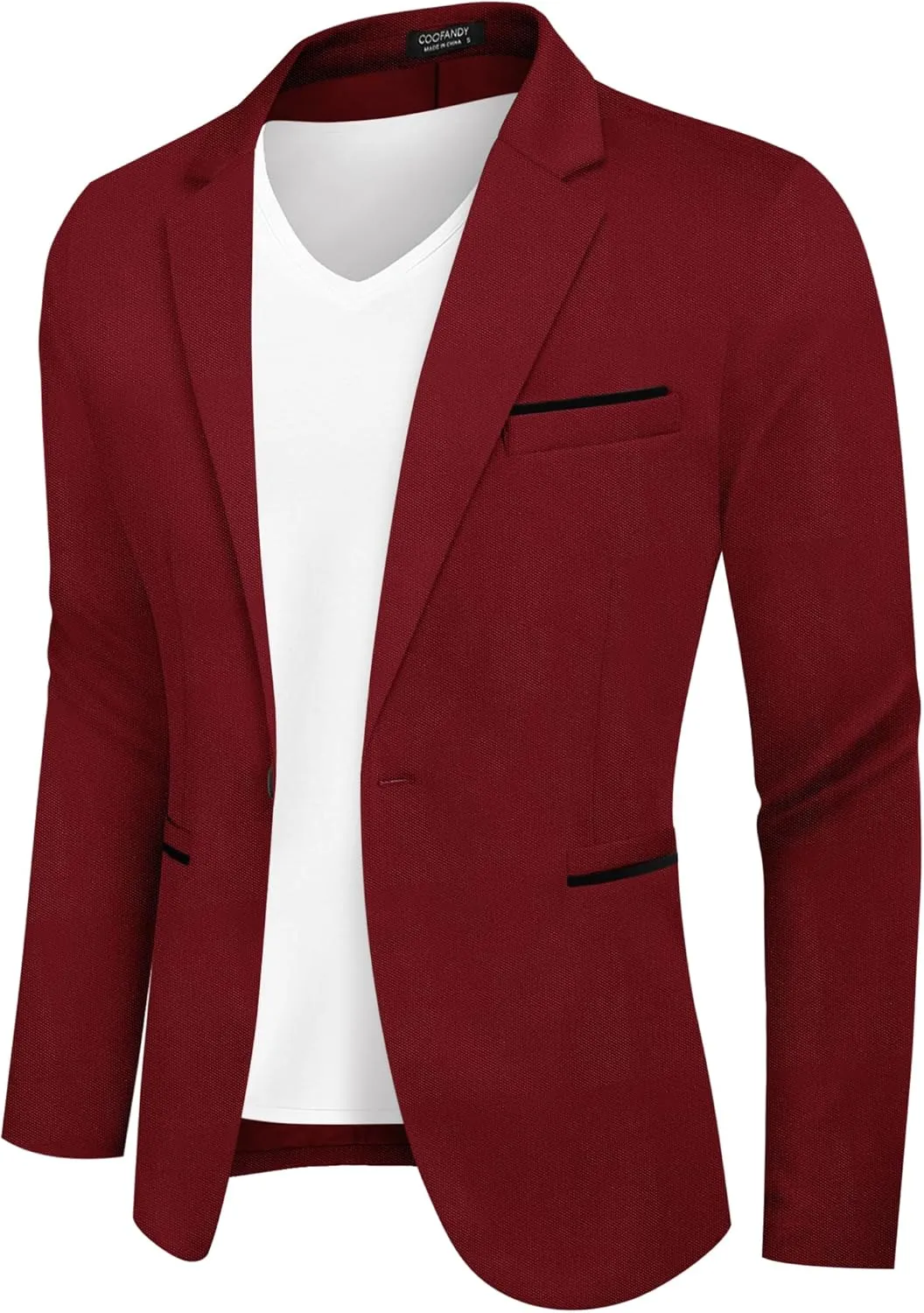 COOFANDY Men's Casual Blazer Jacket Slim Fit Sports Coat Business Suit Jackets One Button