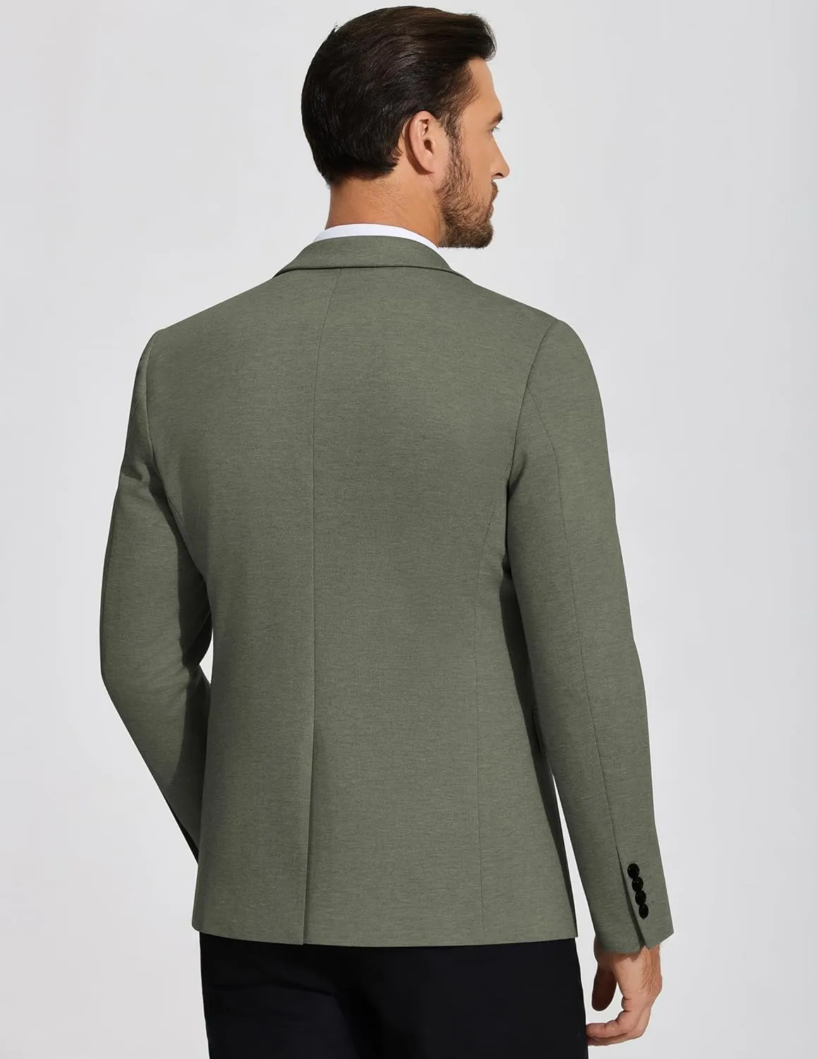 COOFANDY Mens Casual Blazer Knit Sport Coat Lightweight Two Button Suit Jacket