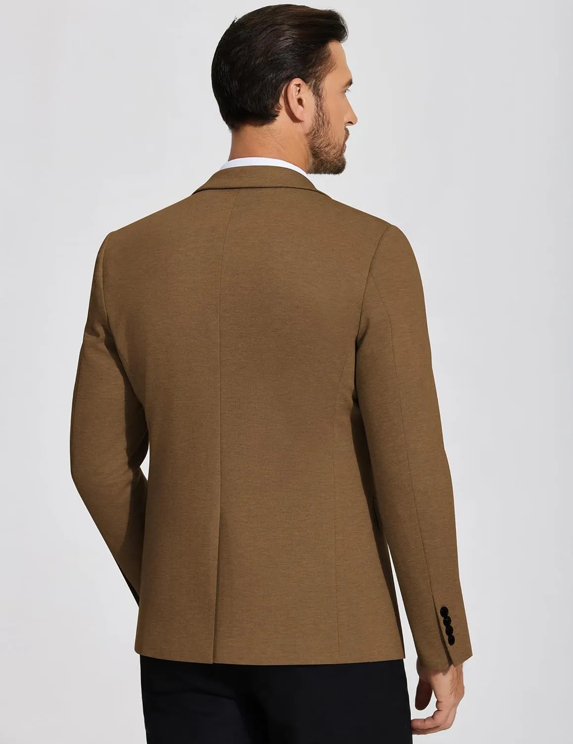 COOFANDY Mens Casual Blazer Knit Sport Coat Lightweight Two Button Suit Jacket