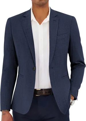 COOFANDY Men's Casual Blazer Sport Coats Dress One Button Lightweight Summer Suit Jacket Business Blazer Jacket