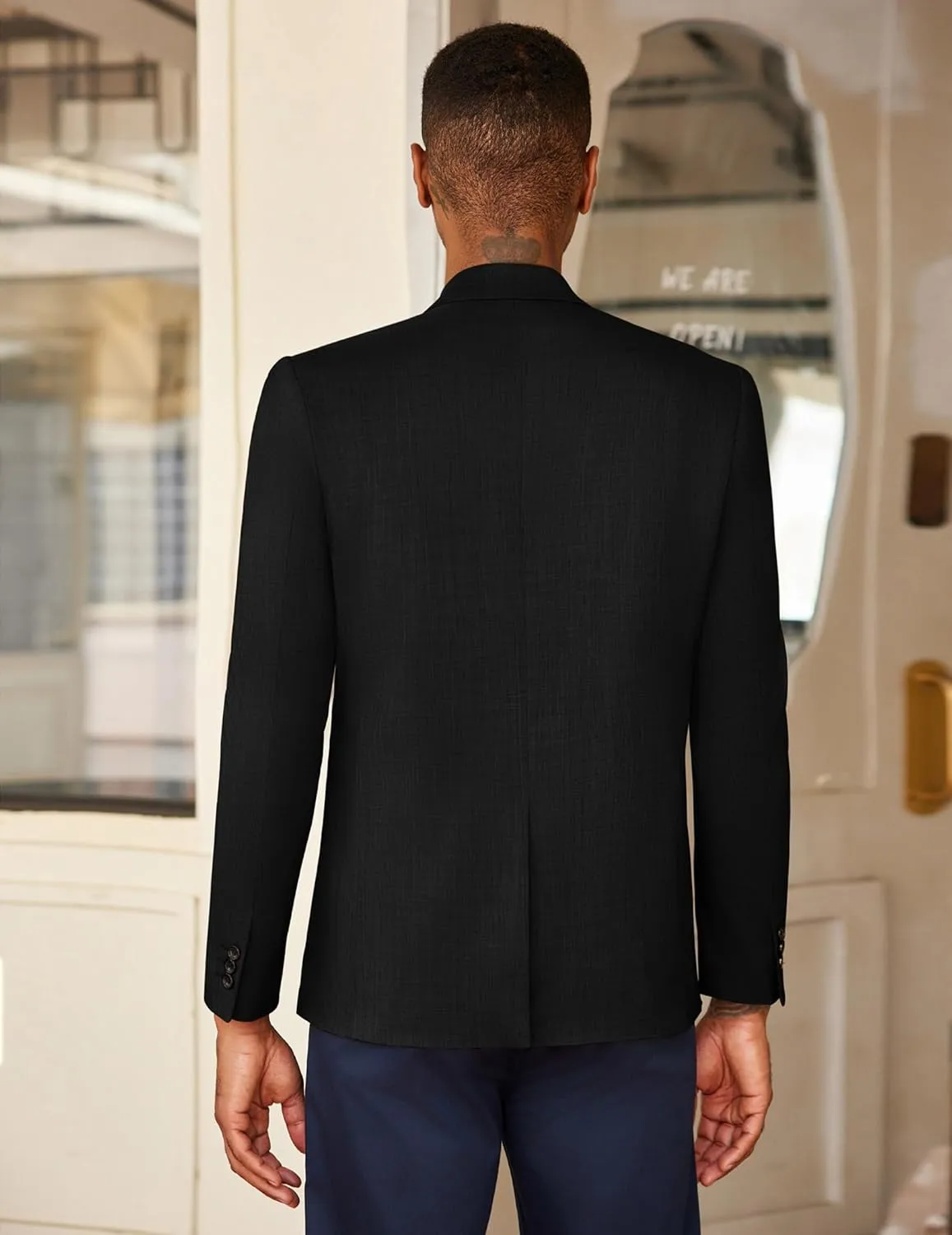 COOFANDY Men's Casual Blazer Sport Coats Dress One Button Lightweight Summer Suit Jacket Business Blazer Jacket