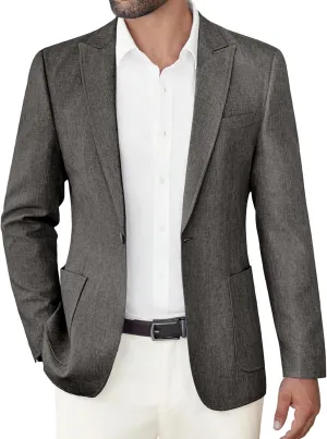 COOFANDY Men's Casual Blazer Suit Jackets Slim Fit One Button Sports Coat with Pockets