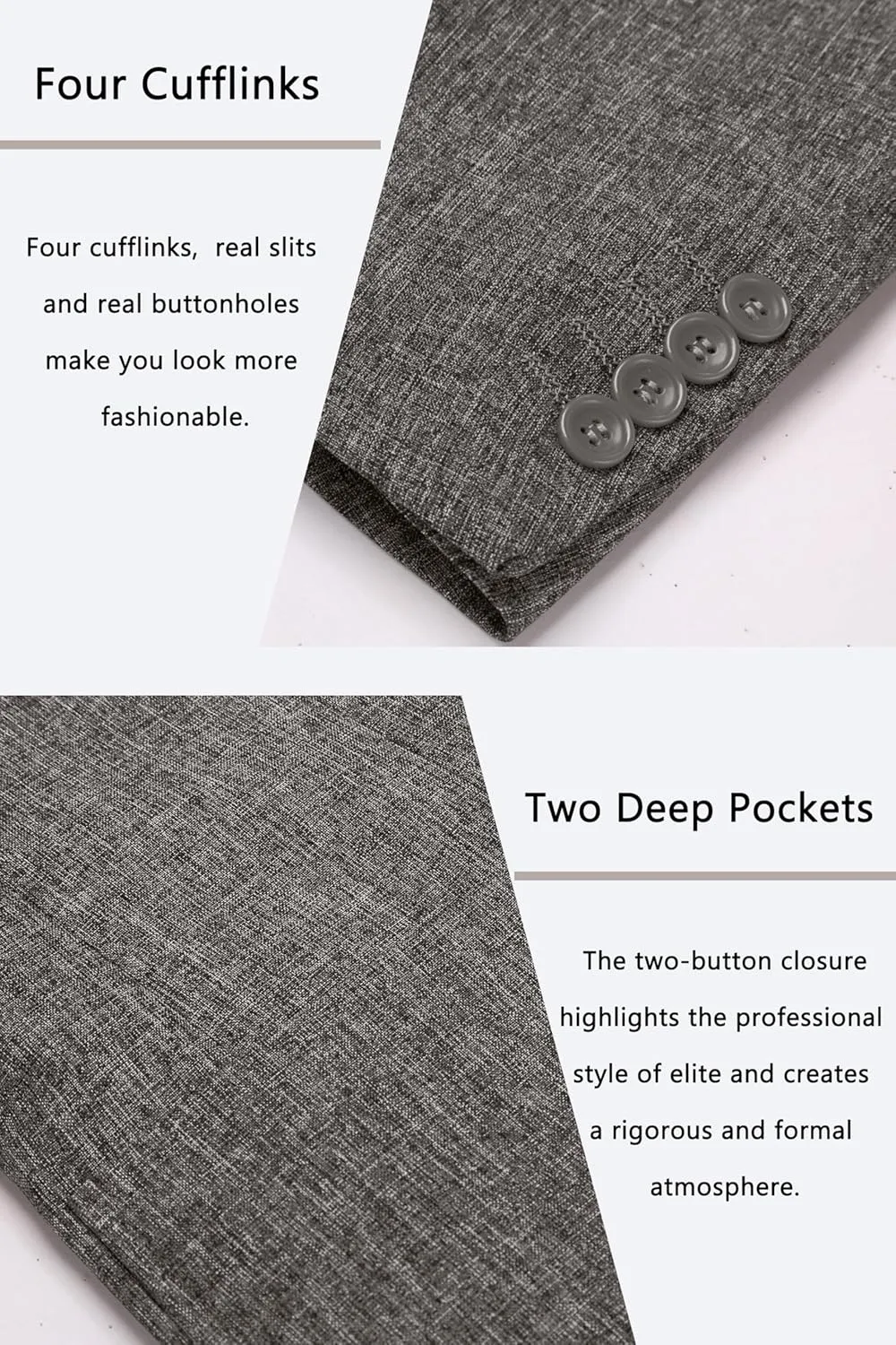 COOFANDY Men's Casual Blazer Suit Jackets Slim Fit One Button Sports Coat with Pockets