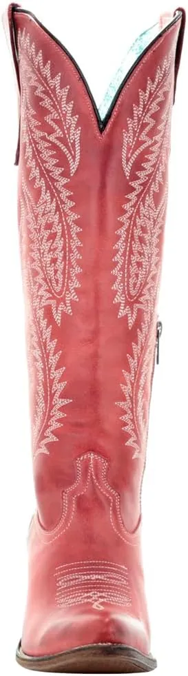 Corral Boots Women's Embroidery Tall Top Snip Toe Western Cowgirl Style Leather Boots