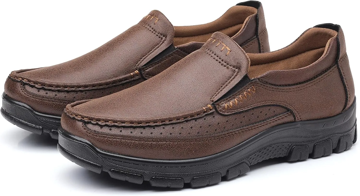 COSIDRAM Mens Casual Loafers Shoes Lightweight Luxury Comfort Bussiness Office Walking Shoes for Male