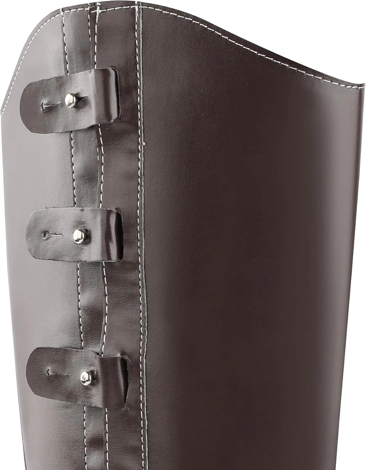 Costume Boot Covers Men Women Pirate Boots Medieval Renaissance Steampunk Boots Tops with Studs for Halloween Cosplay Costume