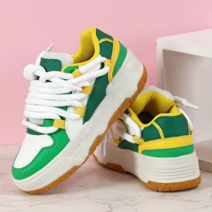 Couples Fashion Low Top Lace-Up Comfortable Stylish Casual Walking Skateboard Shoes, Street Sneakers for Men and Women