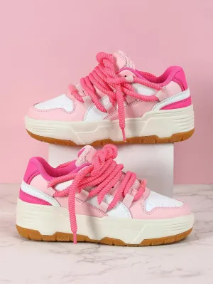 Couples Fashion Low Top Lace-Up Comfortable Stylish Casual Walking Skateboard Shoes, Street Sneakers for Men and Women