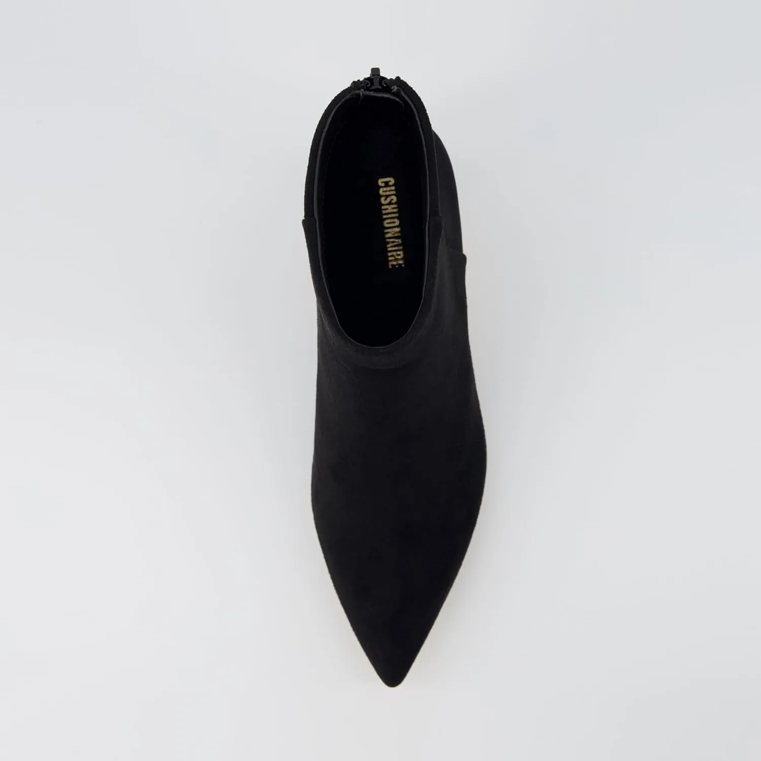CUSHIONAIRE Women's Barbi Kitten Heel Bootie  Memory Foam, Wide Widths Available