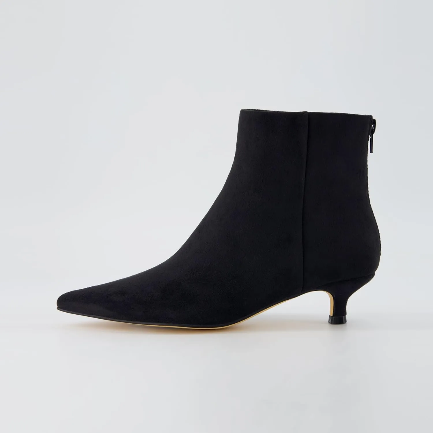 CUSHIONAIRE Women's Barbi Kitten Heel Bootie  Memory Foam, Wide Widths Available