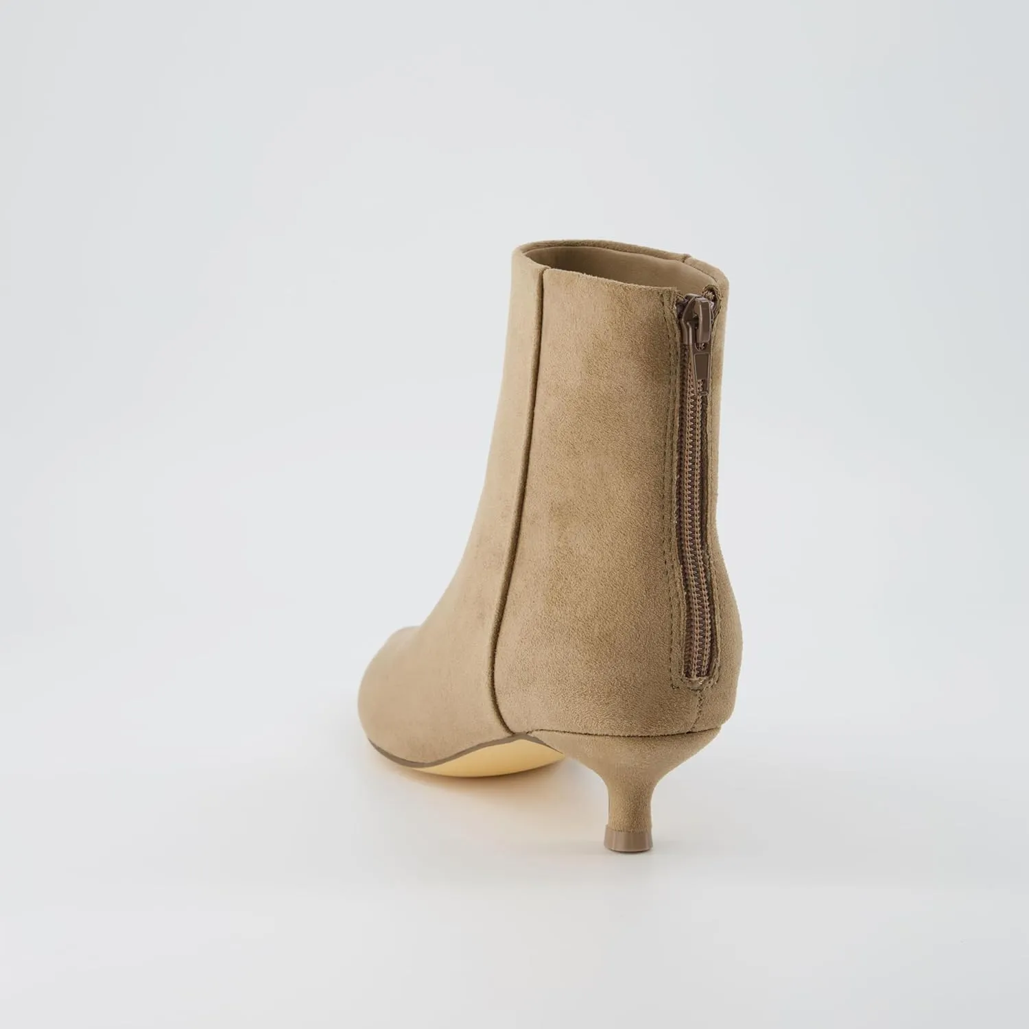 CUSHIONAIRE Women's Barbi Kitten Heel Bootie  Memory Foam, Wide Widths Available