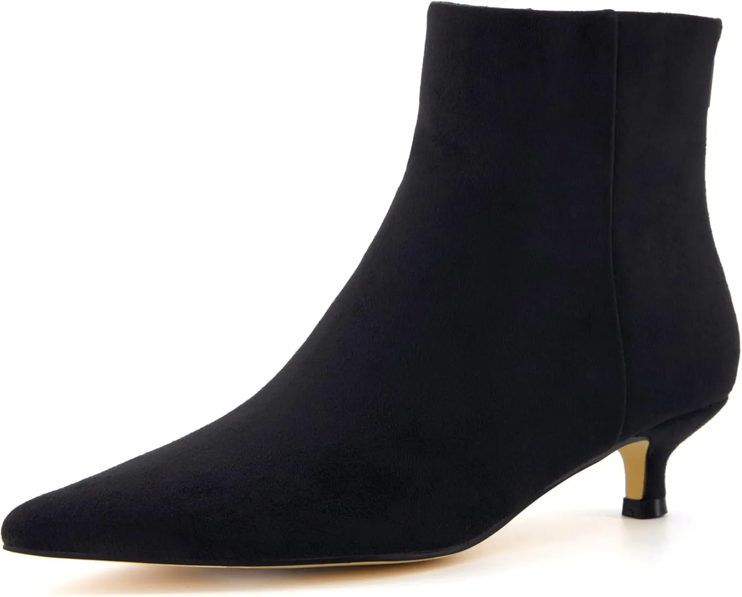 CUSHIONAIRE Women's Barbi Kitten Heel Bootie  Memory Foam, Wide Widths Available