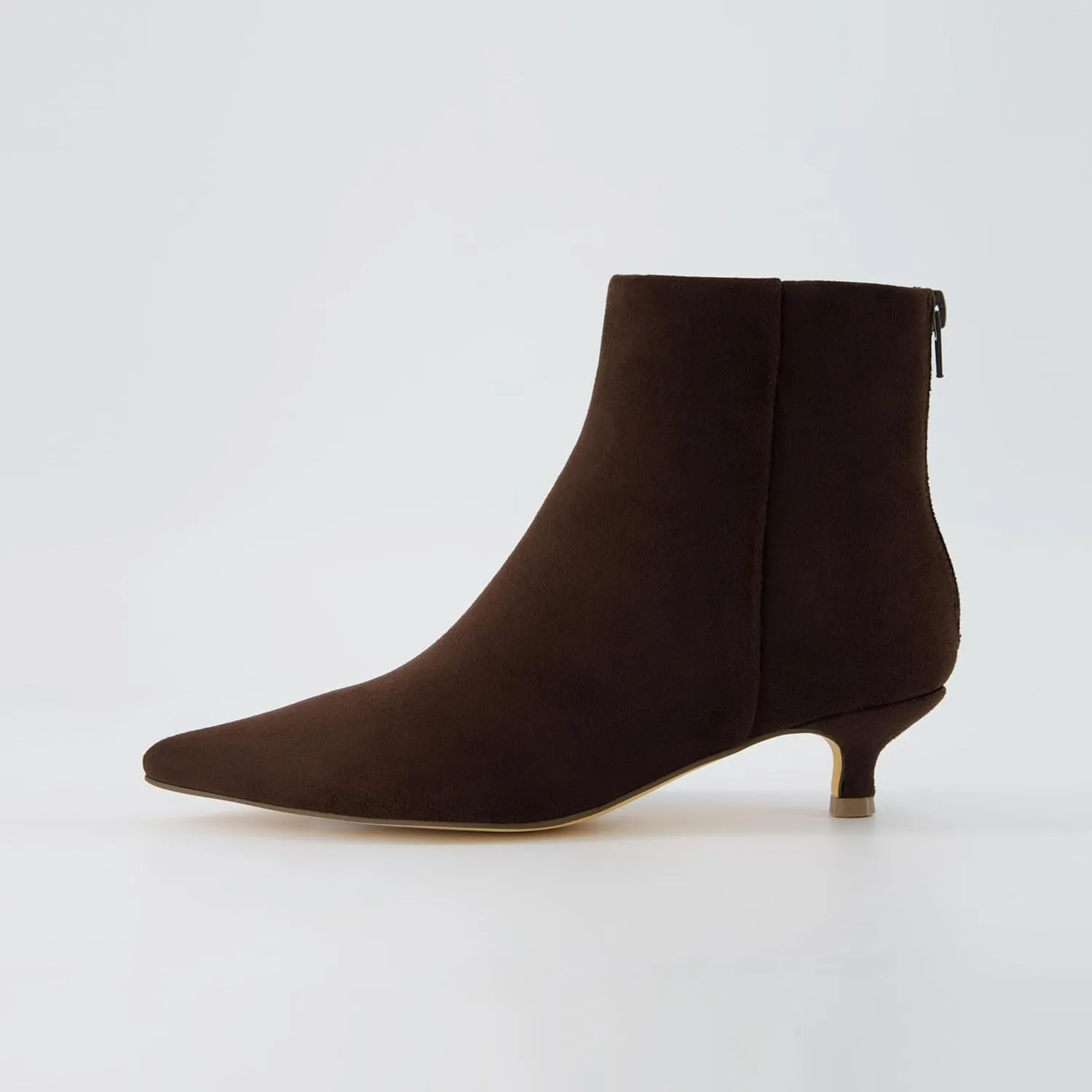 CUSHIONAIRE Women's Barbi Kitten Heel Bootie  Memory Foam, Wide Widths Available