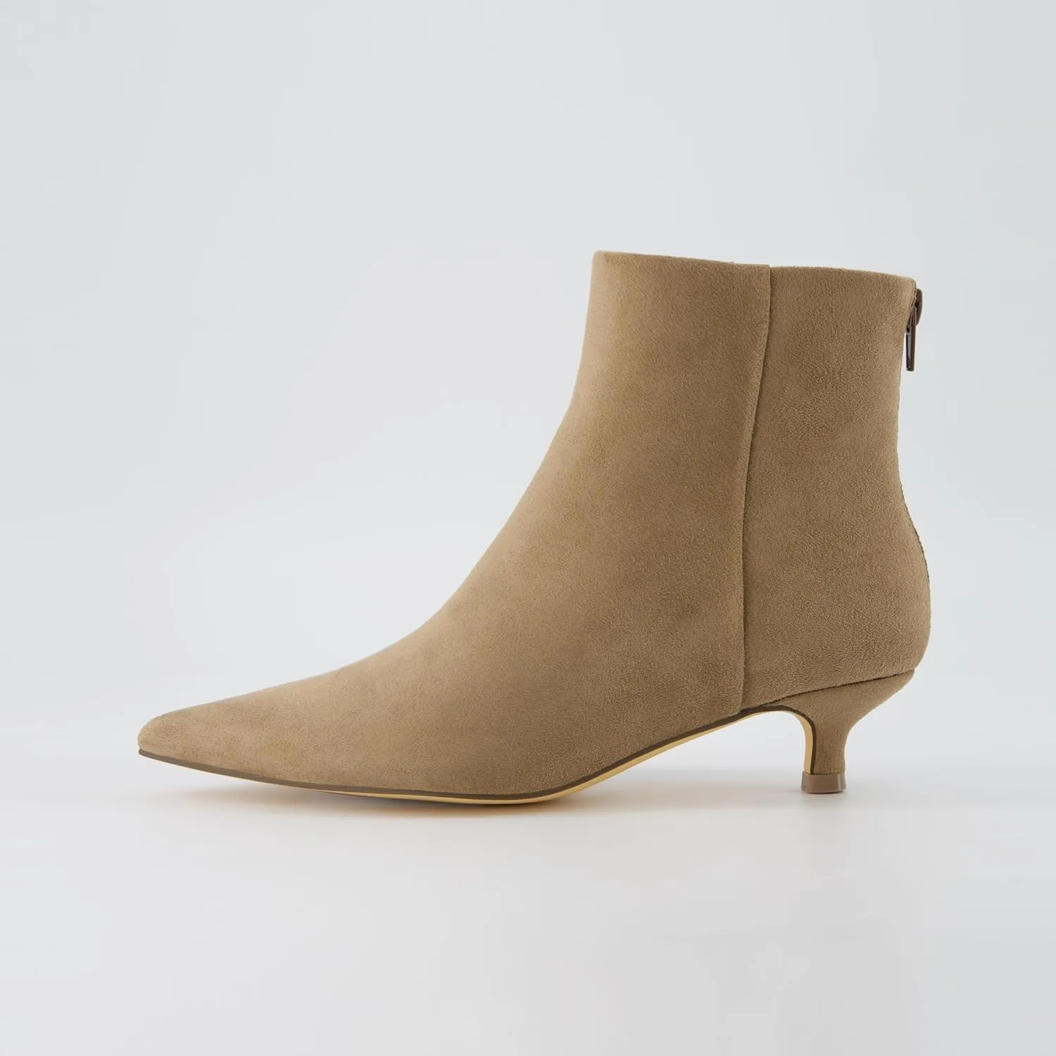 CUSHIONAIRE Women's Barbi Kitten Heel Bootie  Memory Foam, Wide Widths Available