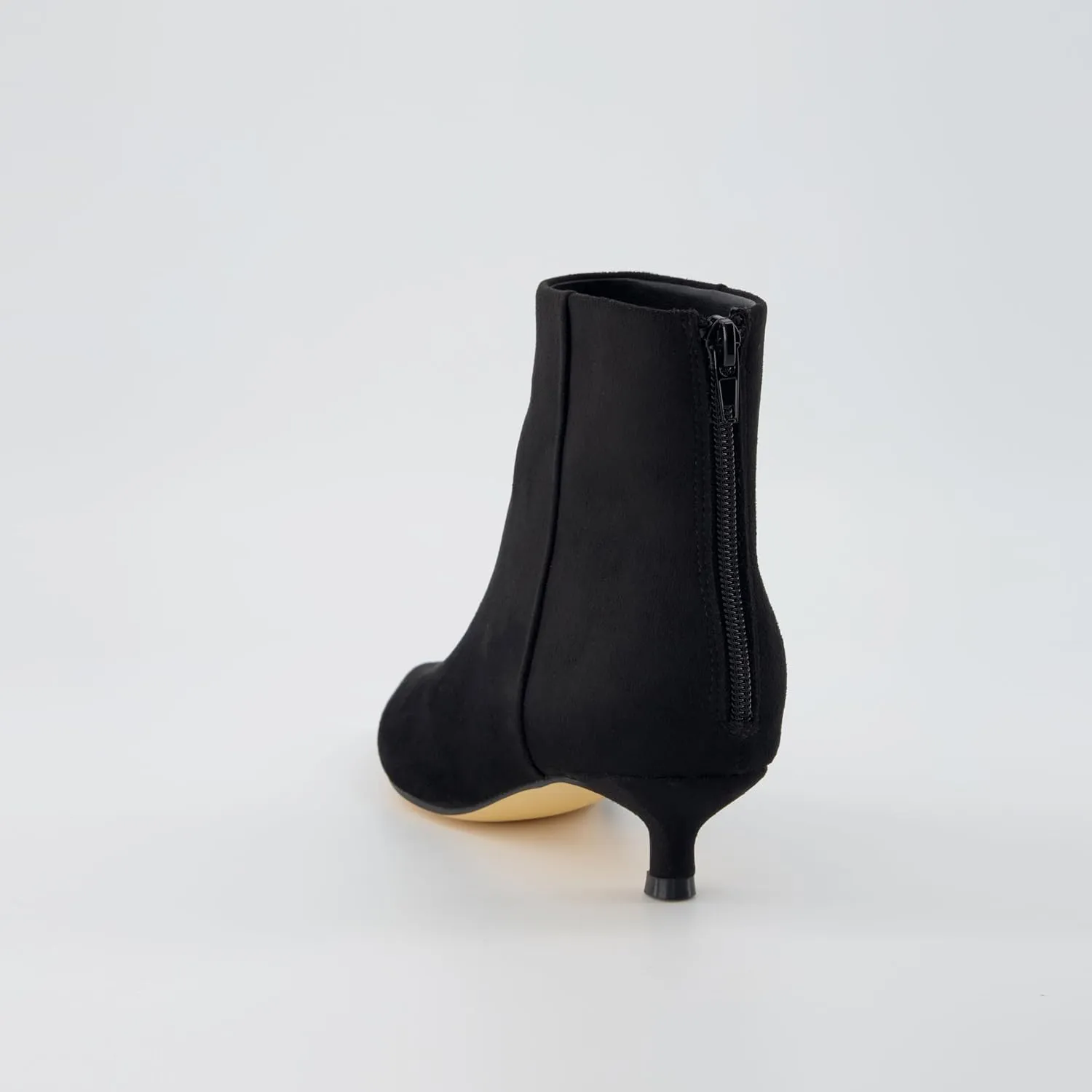 CUSHIONAIRE Women's Barbi Kitten Heel Bootie  Memory Foam, Wide Widths Available