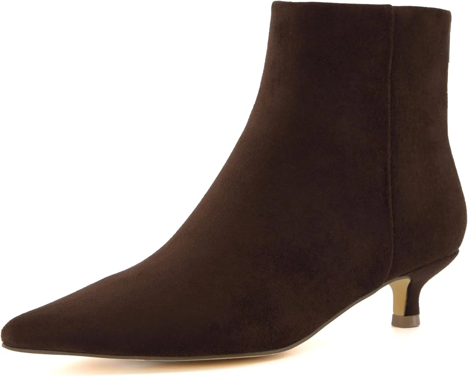 CUSHIONAIRE Women's Barbi Kitten Heel Bootie  Memory Foam, Wide Widths Available