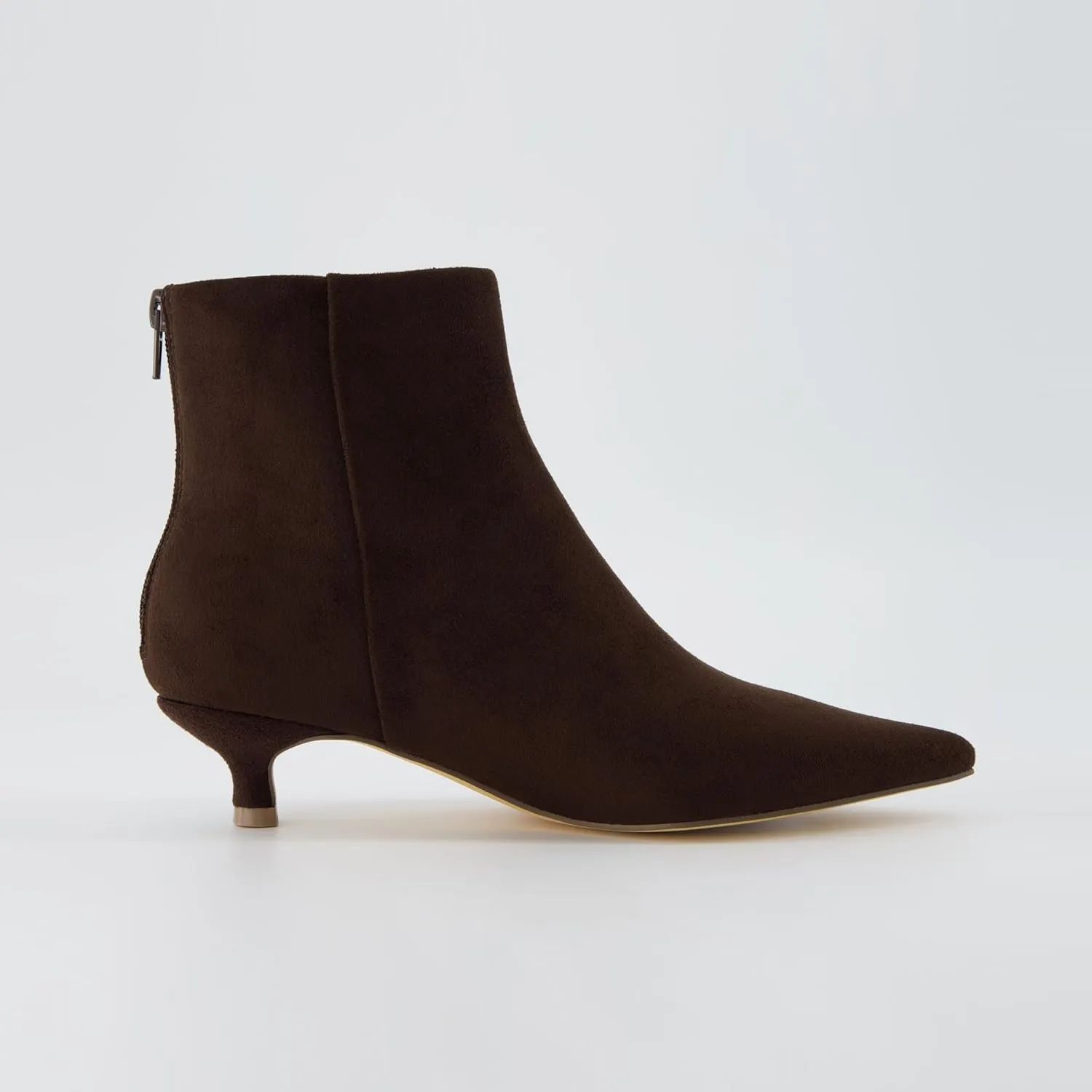 CUSHIONAIRE Women's Barbi Kitten Heel Bootie  Memory Foam, Wide Widths Available