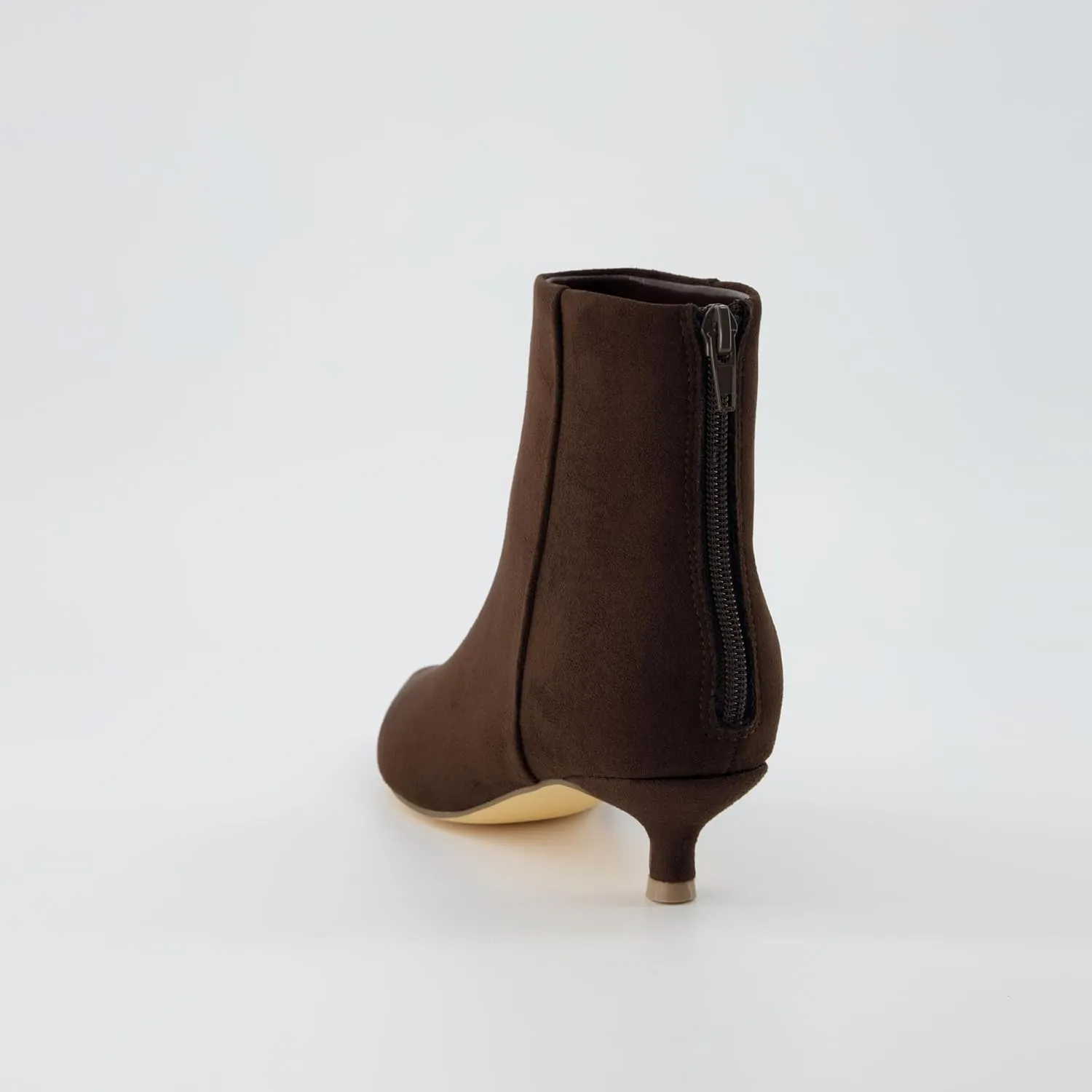 CUSHIONAIRE Women's Barbi Kitten Heel Bootie  Memory Foam, Wide Widths Available