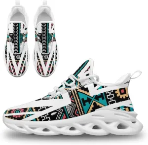Custom Tribal Print Trainers - Breathable Lightweight Shoes for Men and Women - Personalised Walking and Running Sneakers