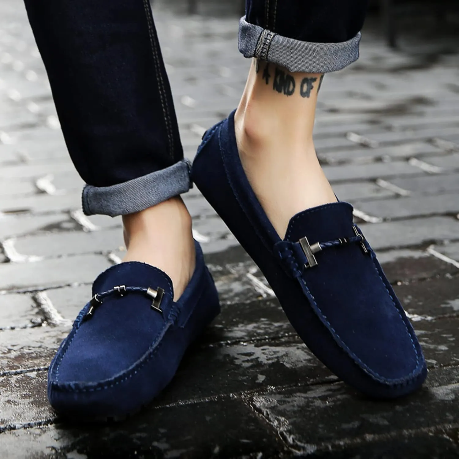 DCZTELG Penny Loafers for Men Casual Slip On Dress Moccasins Comfort Driving Boat Shoes