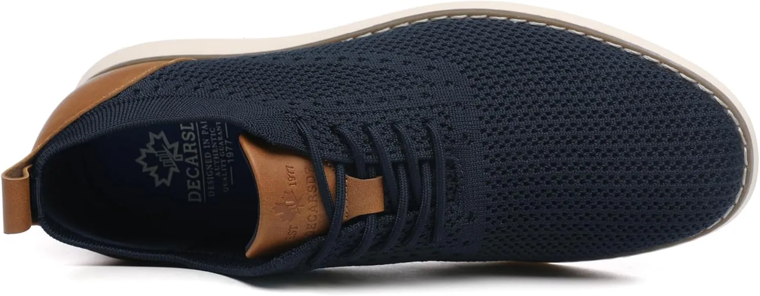 DECARSDZ Mens Mesh Fabric Fashion Sneakers Casual Oxfords Shoe Breathable Walking Shoes Use for Urban Commuting Leisure Socials Outdoor City Getaways