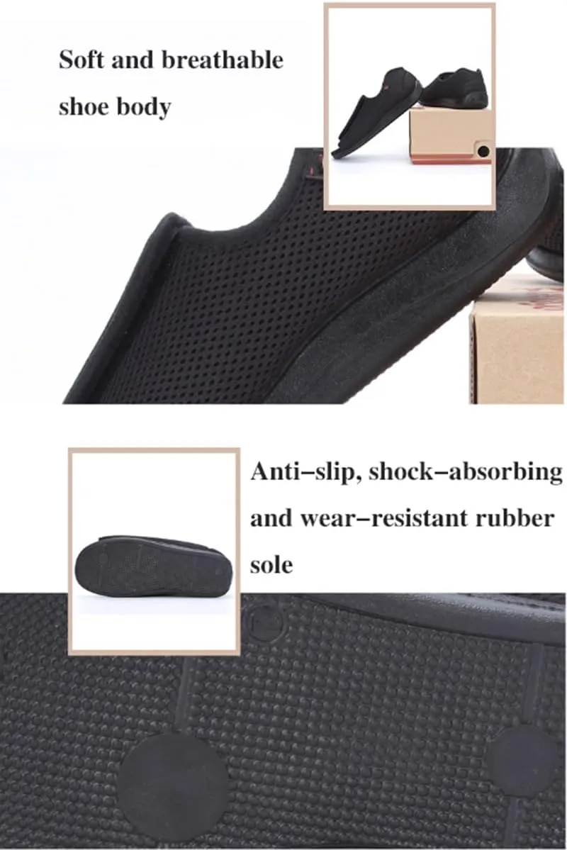 Diabetic Orthopedic Men's Plantar Fasciitis Shoes Closure Toe Swollen Feet Slippers Edema Swollen Shoes Arthritis Edema House Shoes Slip On Walking Sneakers Open Toe Sandals (Color : 2, Size : 47)
