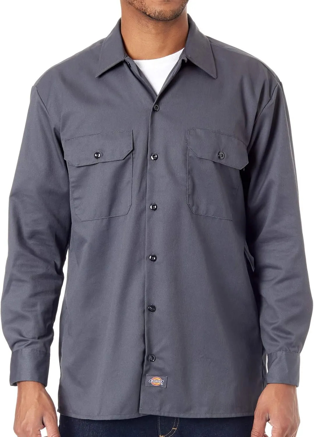 Dickies Men's Big and Tall Long Sleeve Work Shirt