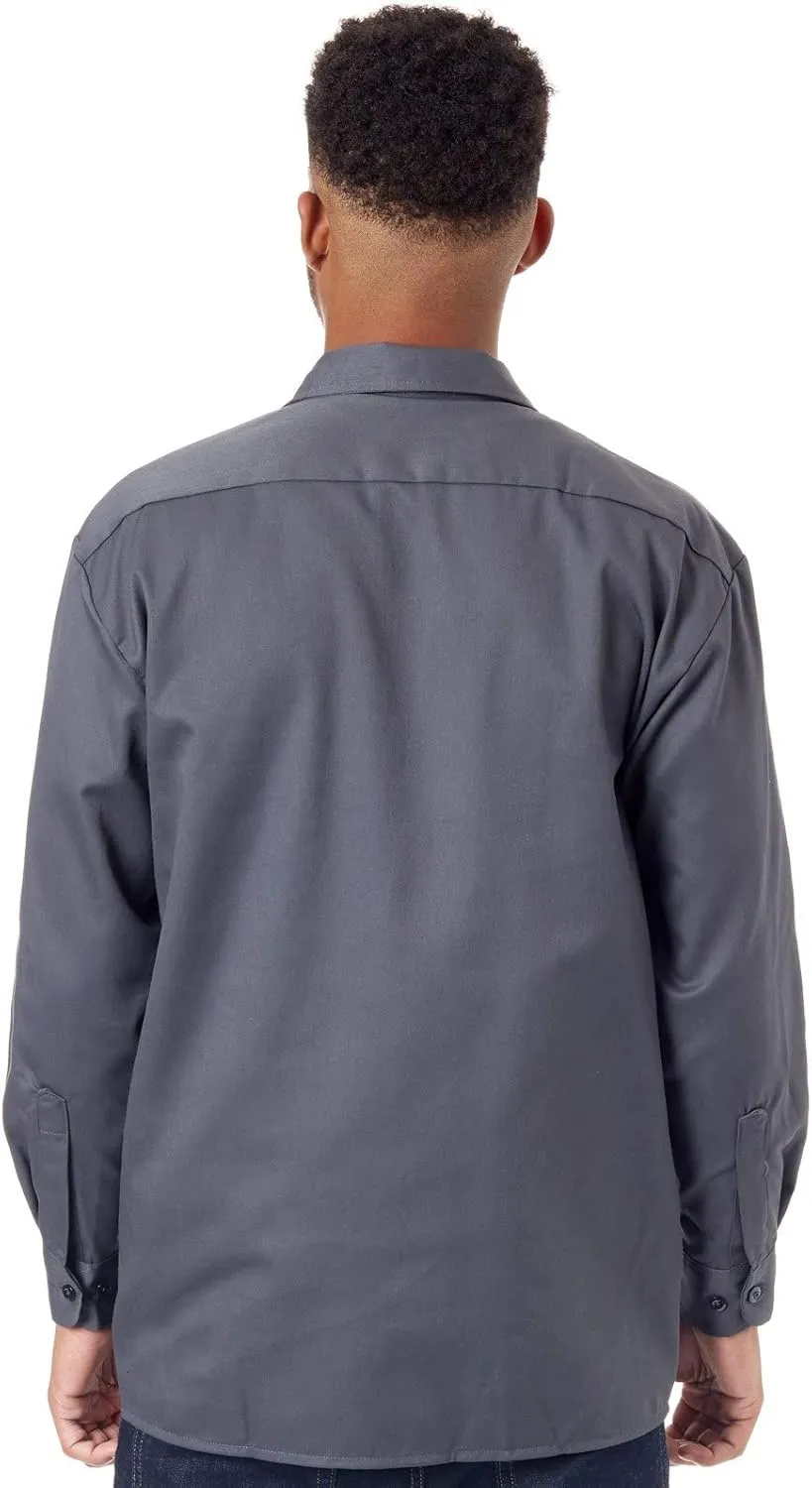 Dickies Men's Big and Tall Long Sleeve Work Shirt