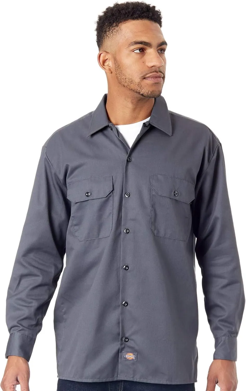 Dickies Men's Big and Tall Long Sleeve Work Shirt