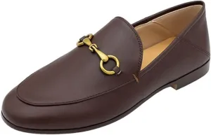 Divanne Loafers for Women, Womens Loafer Flats Gold Chain Penny Loafers Slip On Fur Loafer Mules