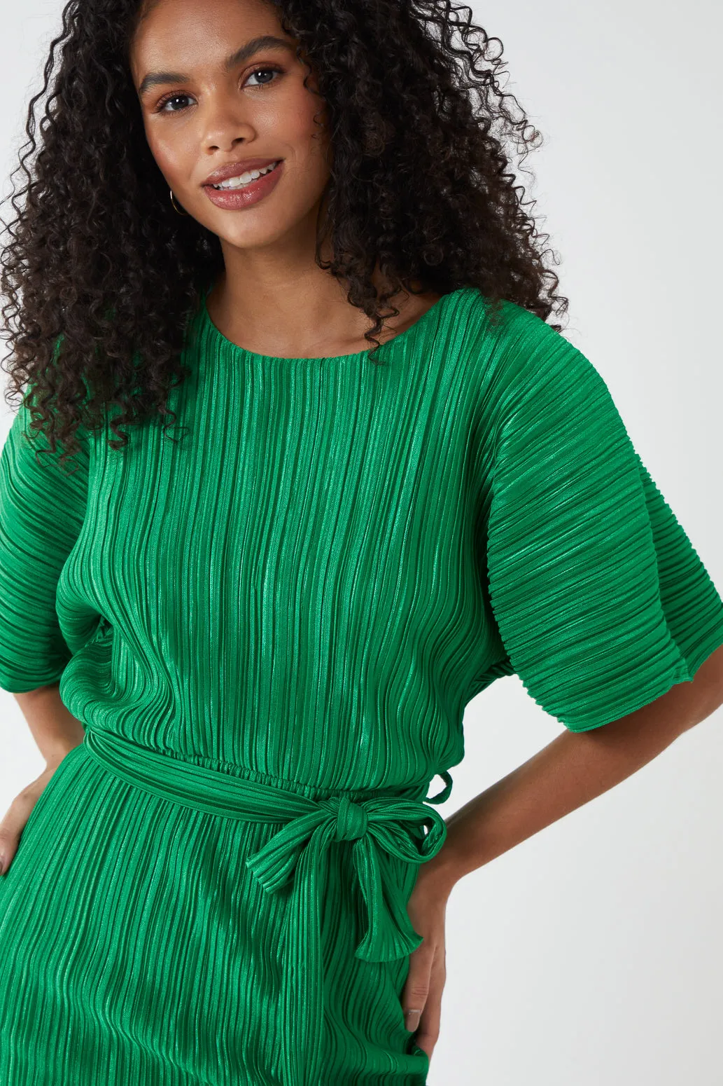 Dress Trusted by customers Pleated O-Neck Best-price offer