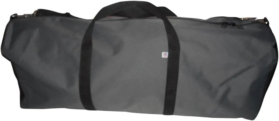 Duffle Bag Ex Extra Large 36 Inch Premium Firefighter Turnout Bag With Side Zipper Pocket Made In USA.(Gray/black)