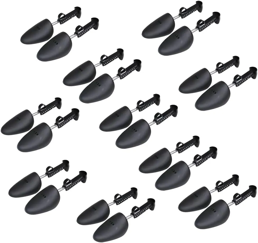EchoDone 10 Pairs Plastic Shoe Tree Stretcher Shaper for Men