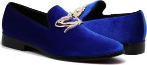 Enzo Romeo Plum05 Men's Dress Loafers Elastic Slip on with Buckle Fashion Shoes
