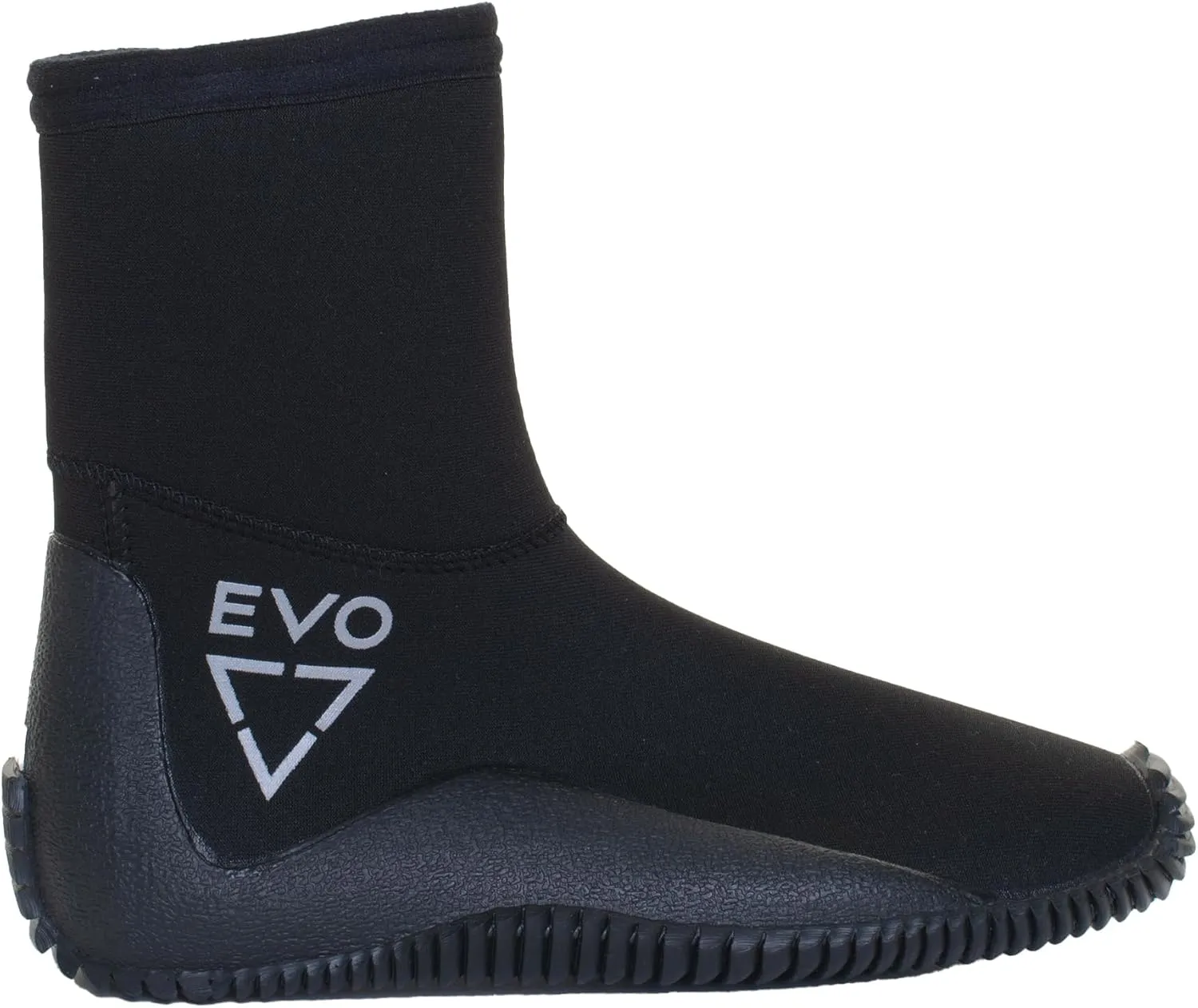 EVO 5MM Tall Neoprene Boots for Snorkeling, Scuba Diving, Surfing, Anti-Slip Unisex Wetsuit Boots for Water Sports, 5MM High Top Dive Boots in Men's Sizes