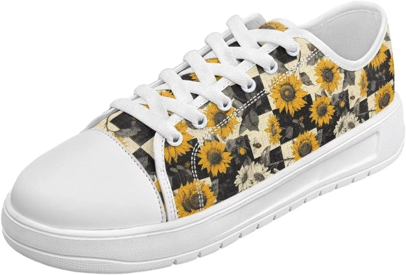 Fashion Sneakers for Women Lace up Memory Foam Insole and Non-Slip Womens Shoes Dressy Casual Spring Shoes