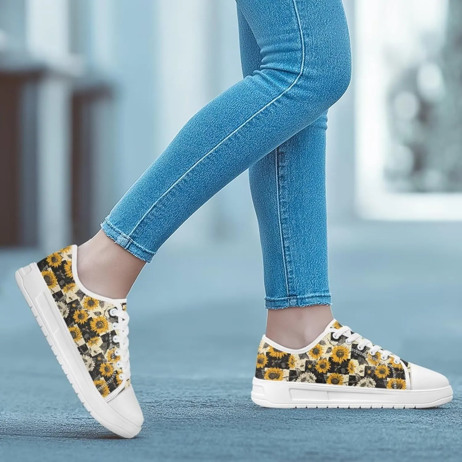 Fashion Sneakers for Women Lace up Memory Foam Insole and Non-Slip Womens Shoes Dressy Casual Spring Shoes