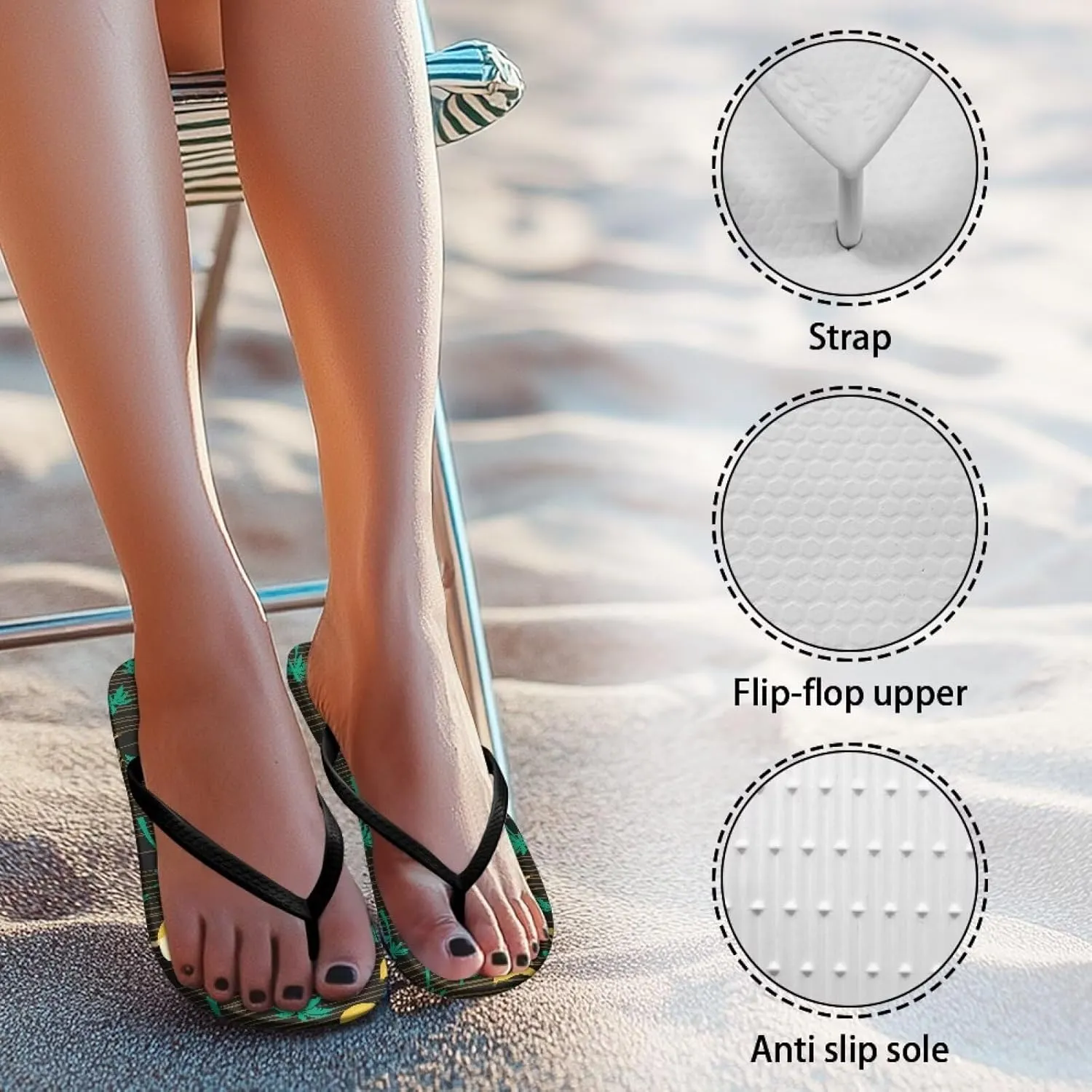 Flip Flops for Women Beach Sandals Fashion Summer Outfits Hawaii Trip Essentials