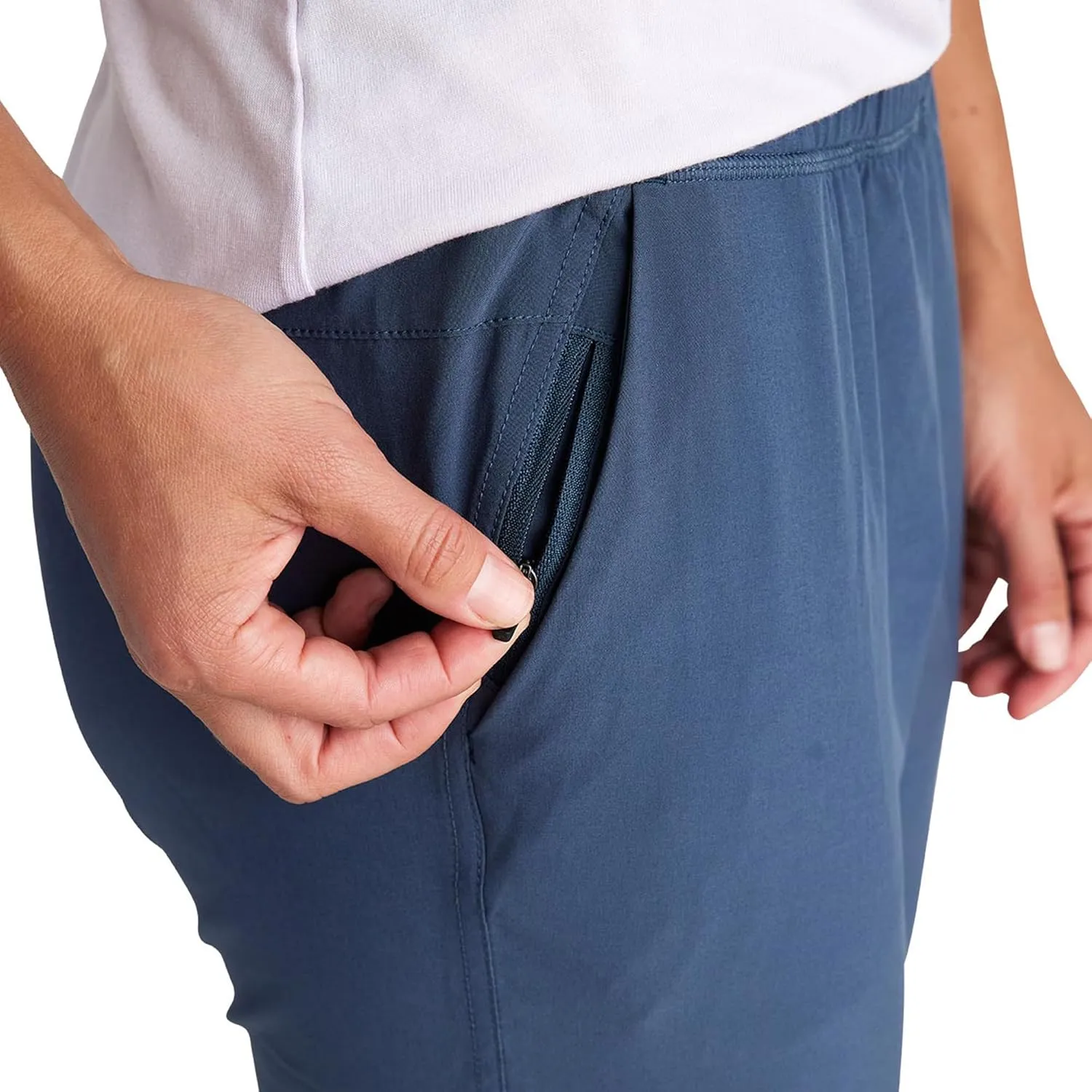 Free Fly Women's Pull-On Breeze Jogger - Sun Protection UPF 50  Pants with Pockets, Joggers with Bamboo Viscose Lining