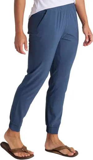 Free Fly Women's Pull-On Breeze Jogger - Sun Protection UPF 50  Pants with Pockets, Joggers with Bamboo Viscose Lining